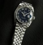 WKD Factory Rolex Datejust 41mm 3235 Movement Romans Markers Dark Blue Face Watch